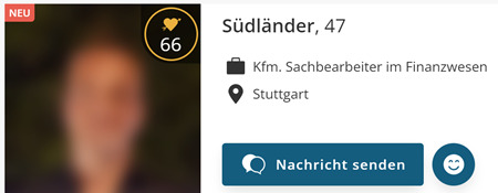 eDarling-Account mit falschem Namen