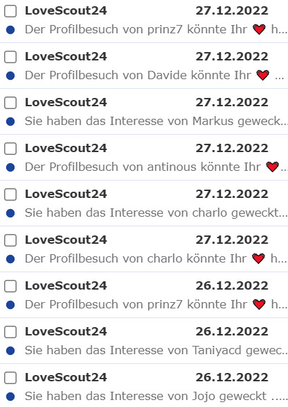 LoveScout24 E-Mail-Benachrichtungen