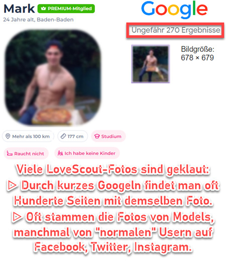 LoveScout 24 geklautes Profilbild