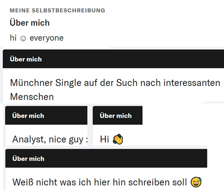 OkCupid langweilige Profile