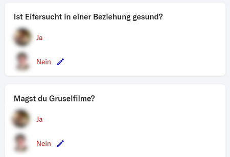 OkCupid-Fragen unterschiedliche Antwort