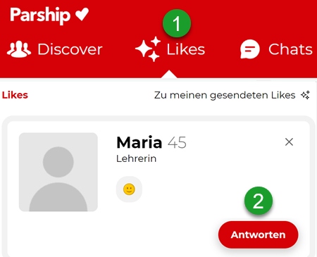 Parship-Likes (Lächeln)