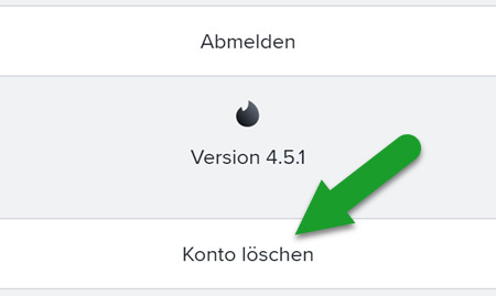 Tinder löschen